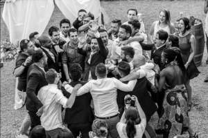 La joie et le bonheur du mariage.