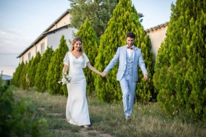 La séance photo au domaine des vignes.